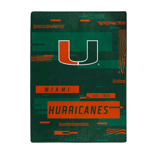 Miami Hurricanes Digitize Throw Blanket