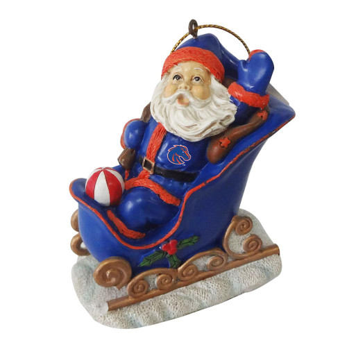 Boise State Broncos Santa Sleigh Ornament