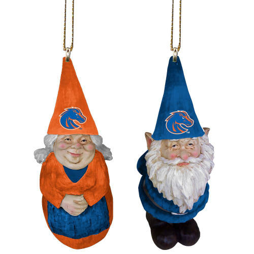Boise State Broncos 2 Pack Gnome Ornament Set