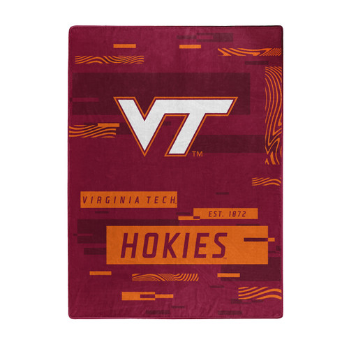 Virginia Tech Hokies Digitize Throw Blanket
