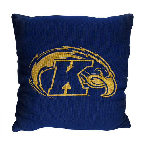 Kent State Golden Flashes Invert Woven Pillow