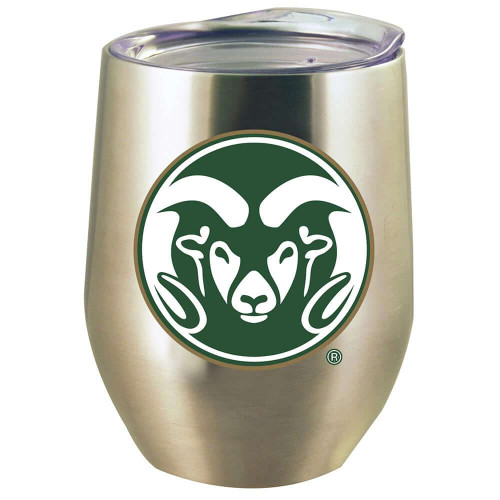 Colorado State Rams 12 oz. Stainless Steel Stemless Tumbler