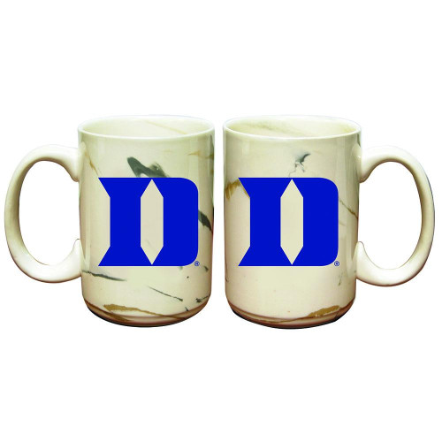 Duke Blue Devils Marble Ceramic Mug