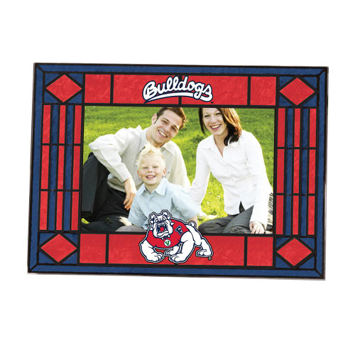 Fresno State Bulldogs Art Glass Horizontal Picture Frame