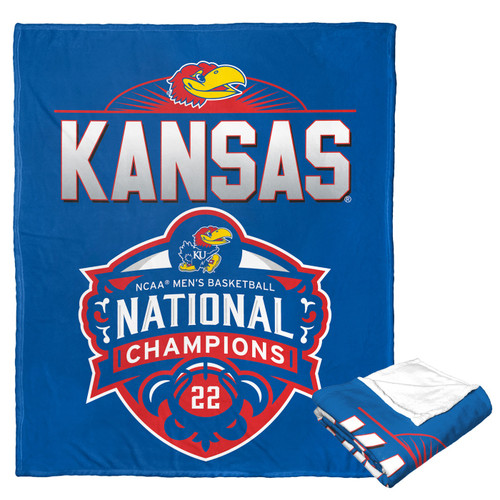 Kansas Jayhawks National Champions Silk Touch Throw Blanket