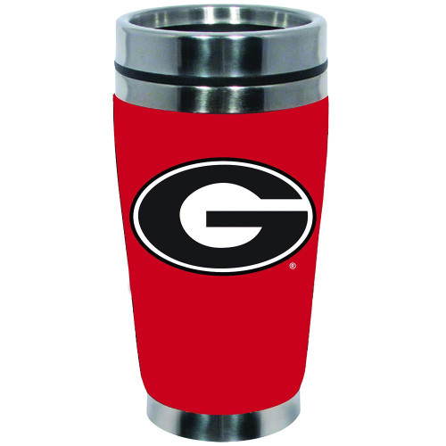 Georgia Bulldogs 16 oz. Stainless Steel Travel Mug