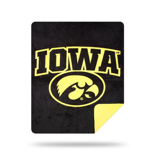 Iowa Hawkeyes Denali Sliver Knit Throw Blanket
