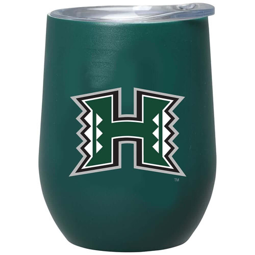 Hawaii Warriors 12 oz. Matte Stainless Steel Stemless Tumbler