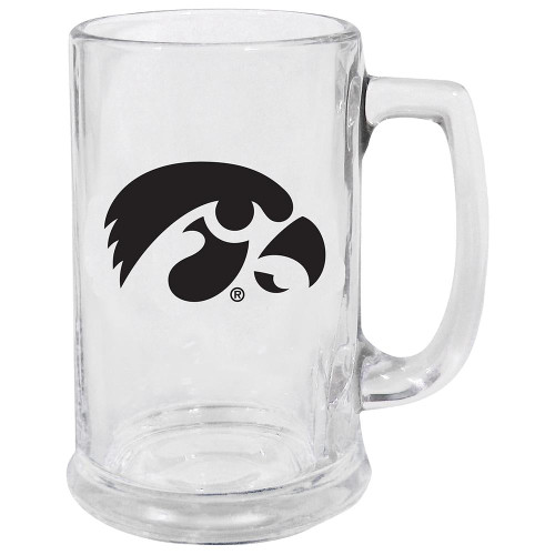 Iowa Hawkeyes 15 oz. Decal Glass Stein