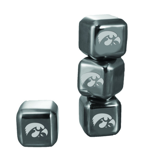 Iowa Hawkeyes 6 Stainless Steel Ice Cubes