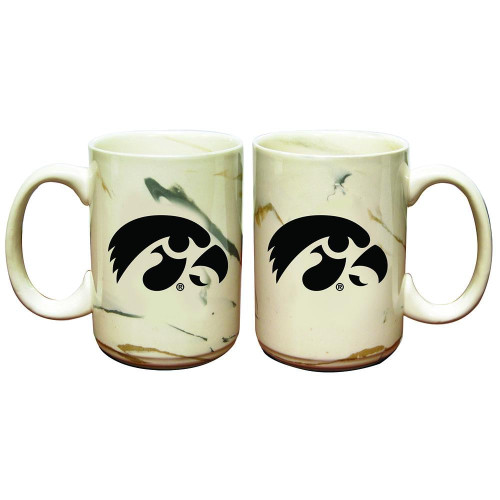 Iowa Hawkeyes Marble Ceramic Mug