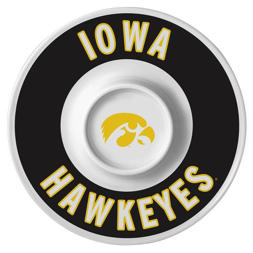 Iowa Hawkeyes Melamine Serving Dip Tray