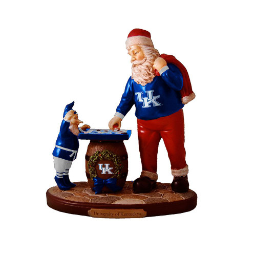 Kentucky Wildcats Checkerboard Santa