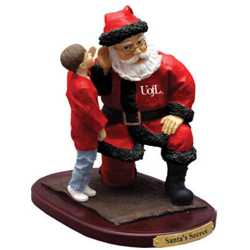 Louisville Cardinals Santa's Secret Figurine
