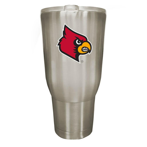 NCAA Louisville Cardinals Carbon Fiber Stainless Steel Water Bottle 32 oz