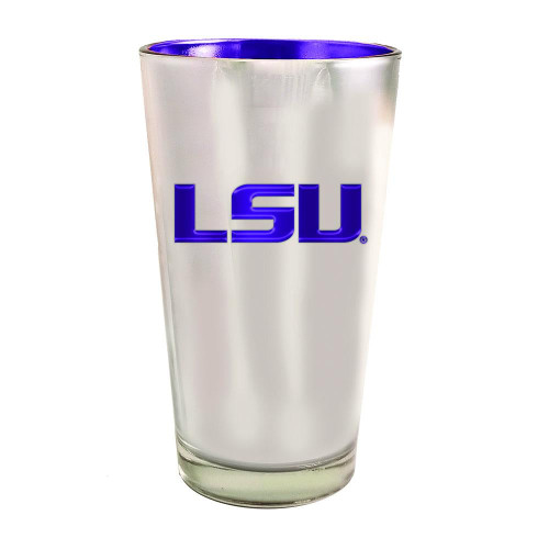 LSU Tigers 16 oz. Electroplated Pint Glass