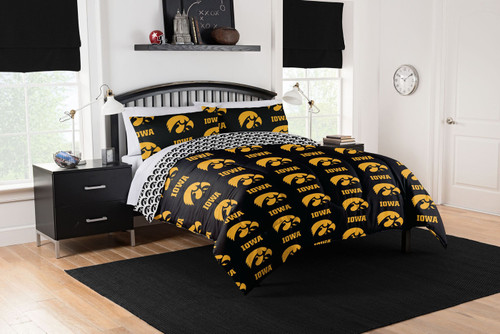 Iowa Hawkeyes Rotary Full Bed in a Bag Set