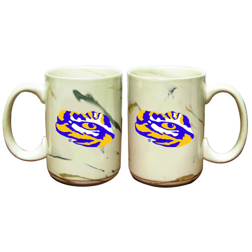 LSU Tigers Marble Ceramic Mug