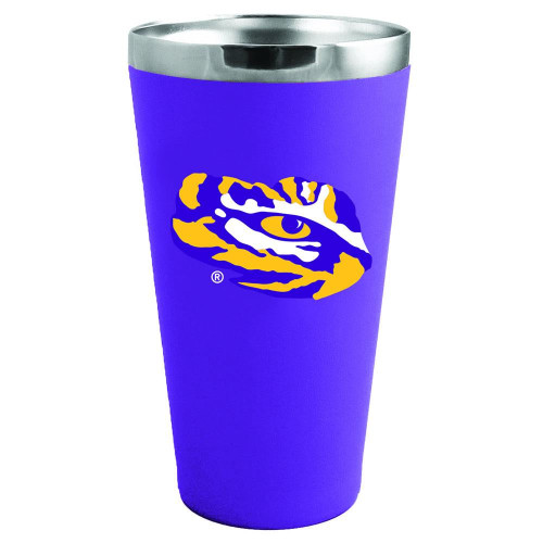 LSU Tigers 16 oz. Matte Finish Stainless Steel Pint