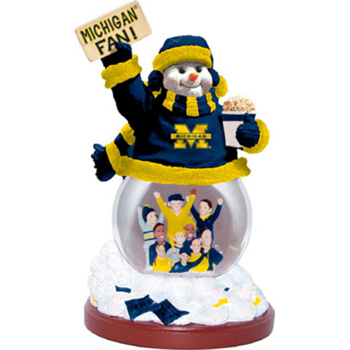 Michigan Wolverines Stadium Snowman Figurine
