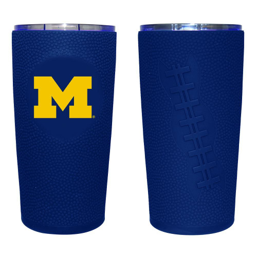 Michigan Wolverines 20 oz. Stainless Steel Tumbler w/Silicone Wrap