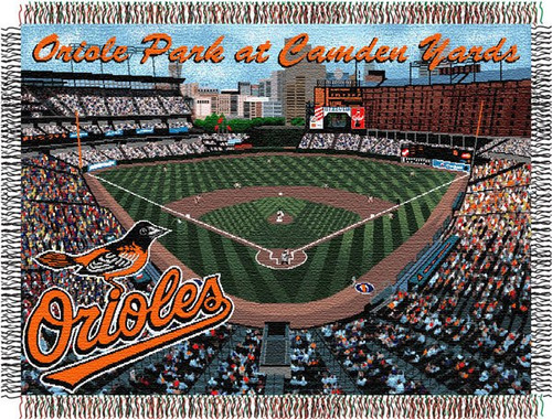 Baltimore Orioles Stadium Throw Blanket