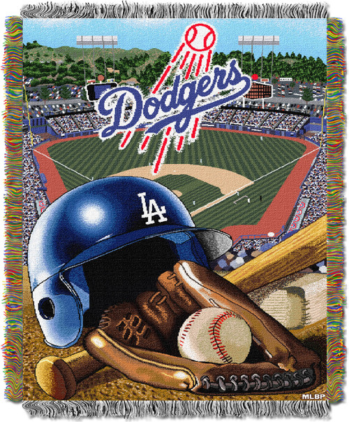 Los Angeles Dodgers MLB Woven Tapestry Throw Blanket