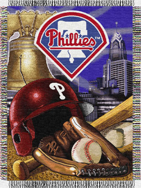Philadelphia Phillies MLB Woven Tapestry Throw Blanket