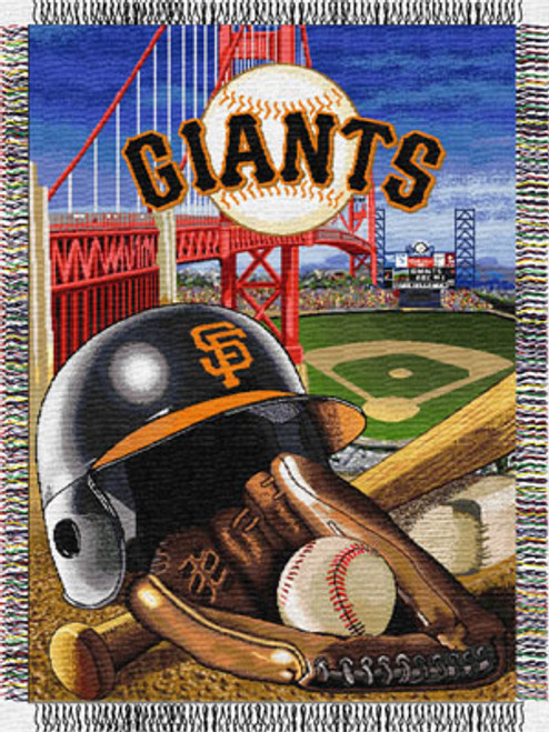 San Francisco Giants MLB Woven Tapestry Throw Blanket