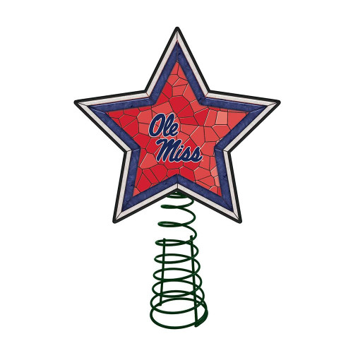 Mississippi Rebels Mosaic Tree Topper