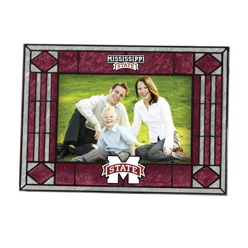 Mississippi State Bulldogs Art Glass Horizontal Picture Frame