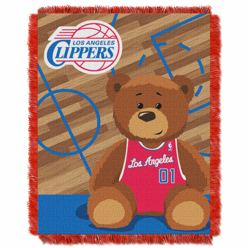 Los Angeles Clippers Half Court Baby Blanket