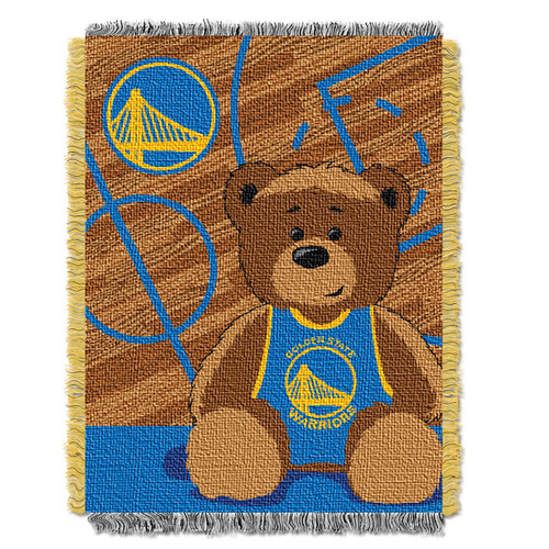 Golden State Warriors Half Court Baby Blanket