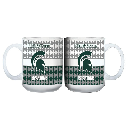 Michigan State Spartans 15 oz. Stripe Mug