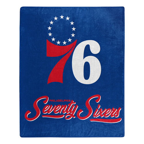 Philadelphia Sixers Signature Raschel Throw Blanket