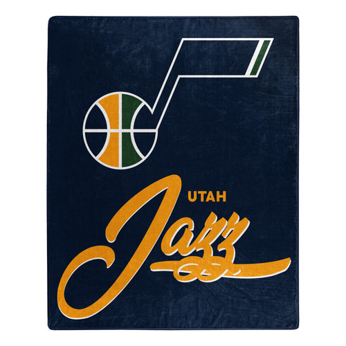 Utah Jazz Signature Raschel Throw Blanket