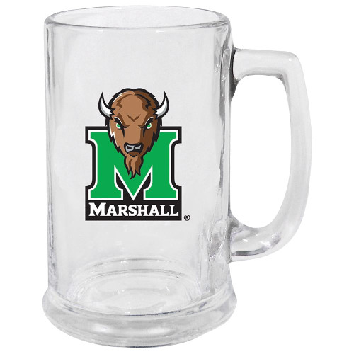 Marshall Thundering Herd 15 oz. Decal Glass Stein