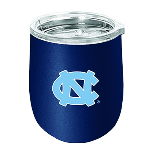 North Carolina Tar Heels Matte Stainless Steel Stemless Wine Glass