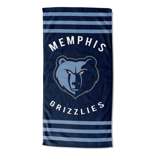 Memphis Grizzlies Stripes Beach Towel