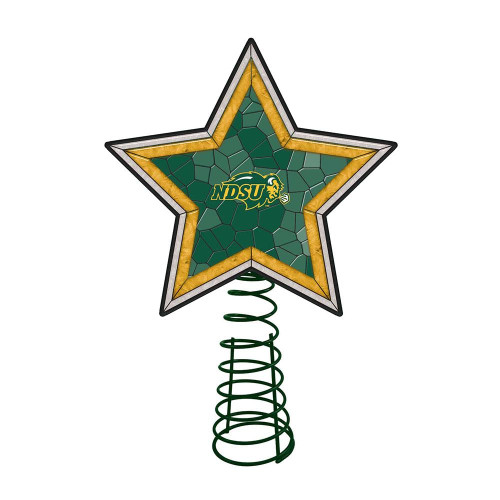 North Dakota State Bison Mosaic Tree Topper