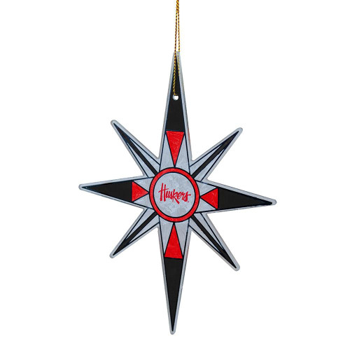 Nebraska Cornhuskers Snow Flake Ornament