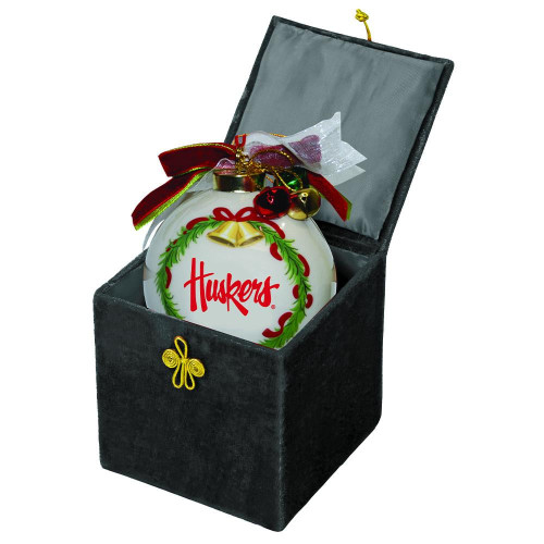 Nebraska Cornhuskers Ceramic Ball Ornament