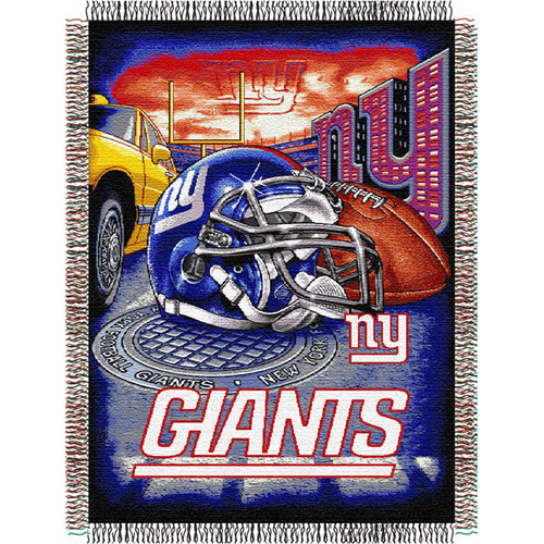 New York Giants NFL Woven Tapestry Throw