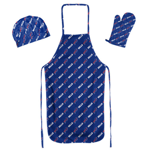 Buffalo Bills Apron, Mitt, and Chef Hat