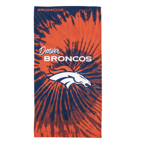 Denver Broncos Pyschedelic Beach Towel