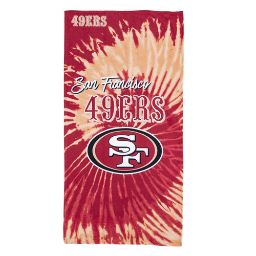 San Francisco 49ers Pyschedelic Beach Towel