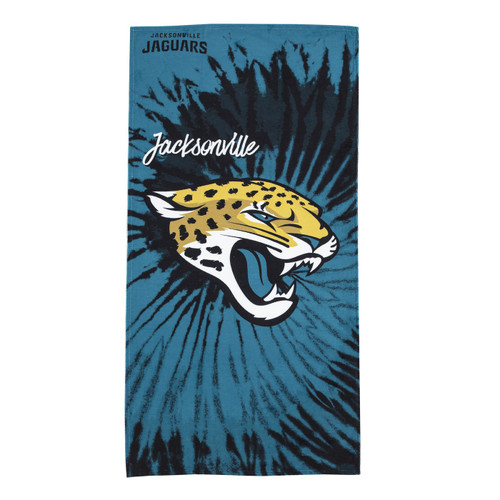 Jacksonville Jaguars Pyschedelic Beach Towel