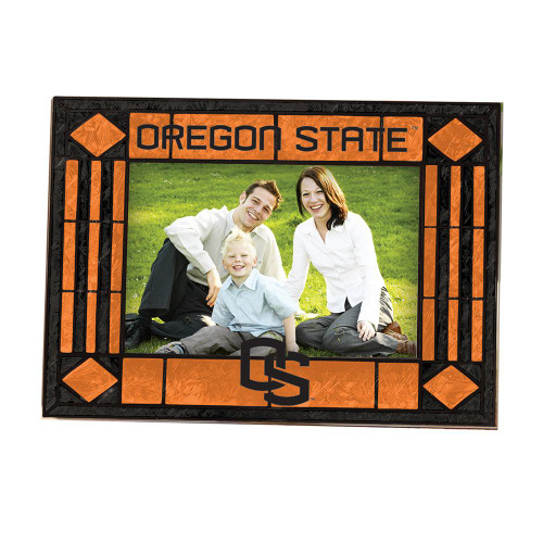 Oregon State Beavers Art Glass Horizontal Picture Frame