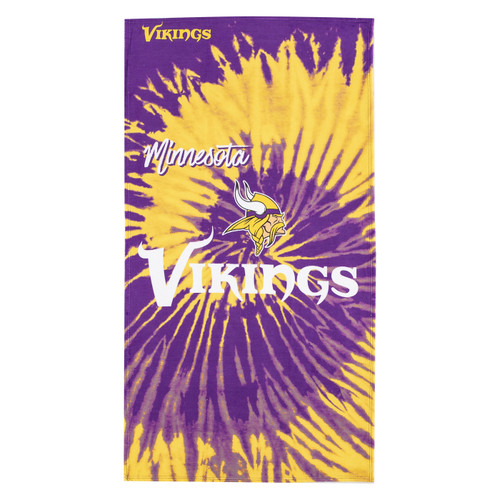 Minnesota Vikings Pyschedelic Beach Towel