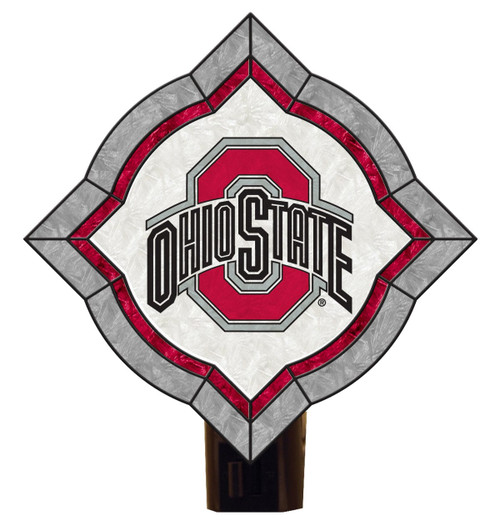 Ohio State Buckeyes Vintage Art Glass Night Light